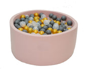 Ballenbak Roze Ballenbak Roze 90x40 met 250 ballen Transparant