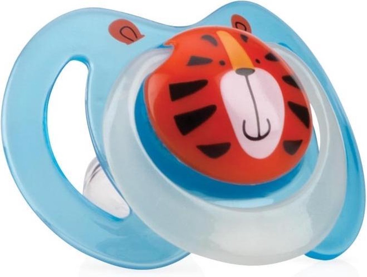 Nuby Fopspeen Little Moments - Glow Ovaal 12 Cm Blauw