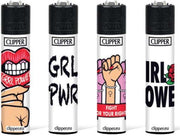 Clipper Aansteker - Girl Power - 4 stuks