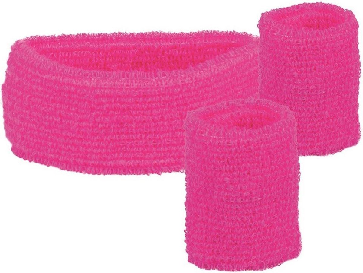 2 Sets haarbandjes met zweetbandjes