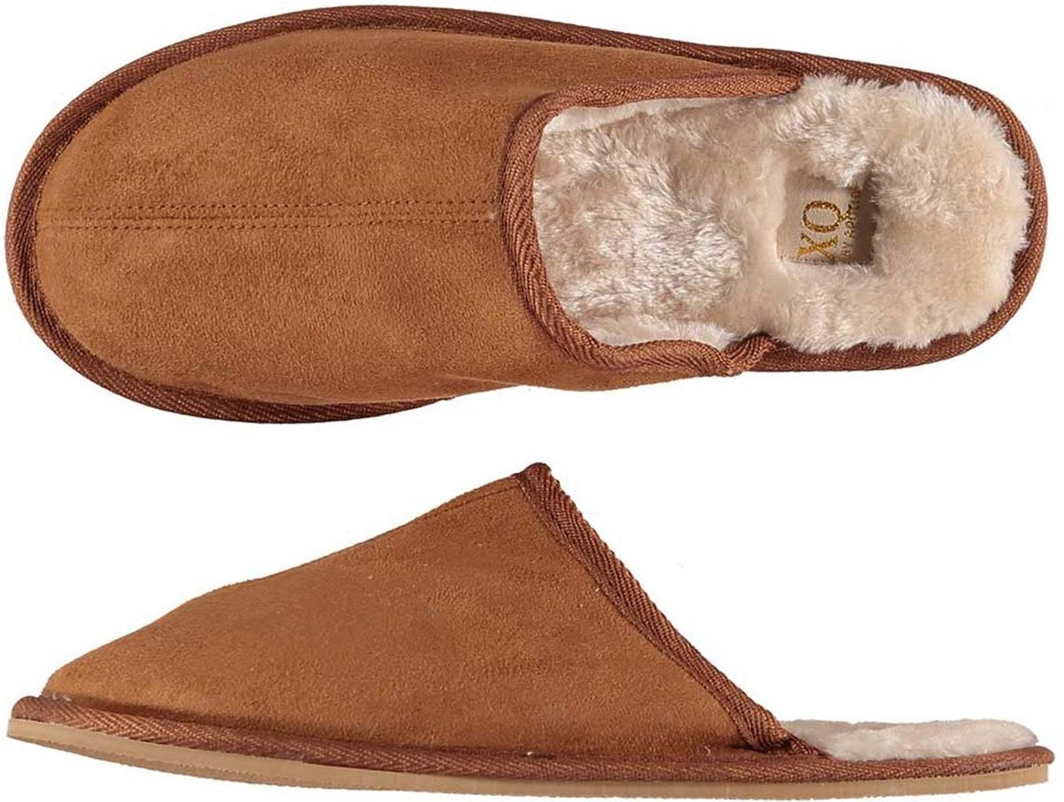 Apollo Heren Sloffen - Bruin - Maat 43/44