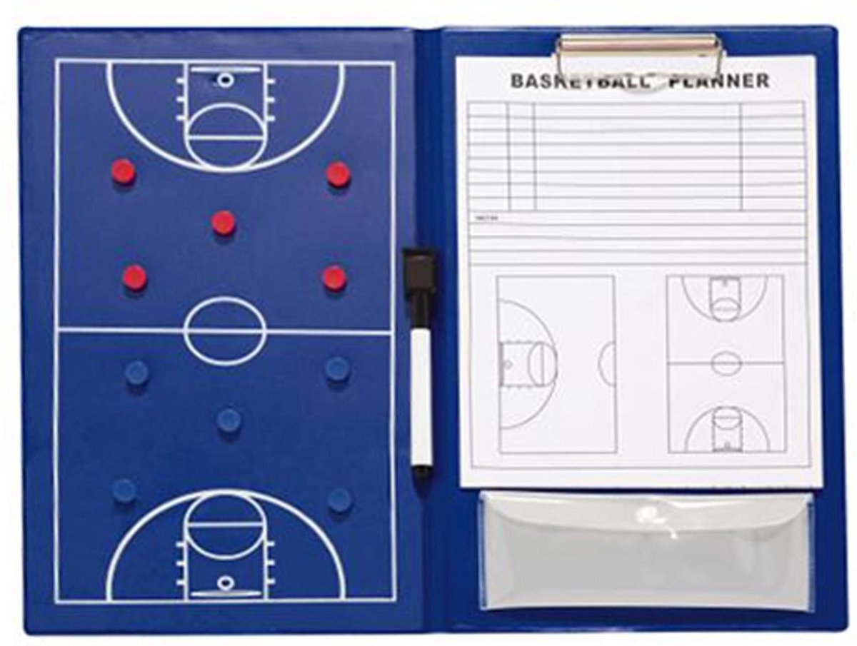 Rucanor Basketbal Coachboard - Blauw