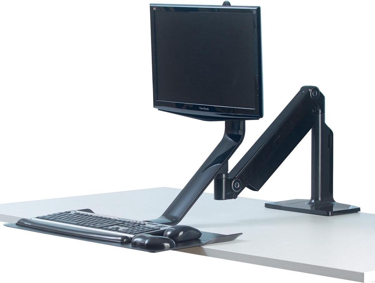 Zit-Sta werkplek Fellowes Easy Glide zwart