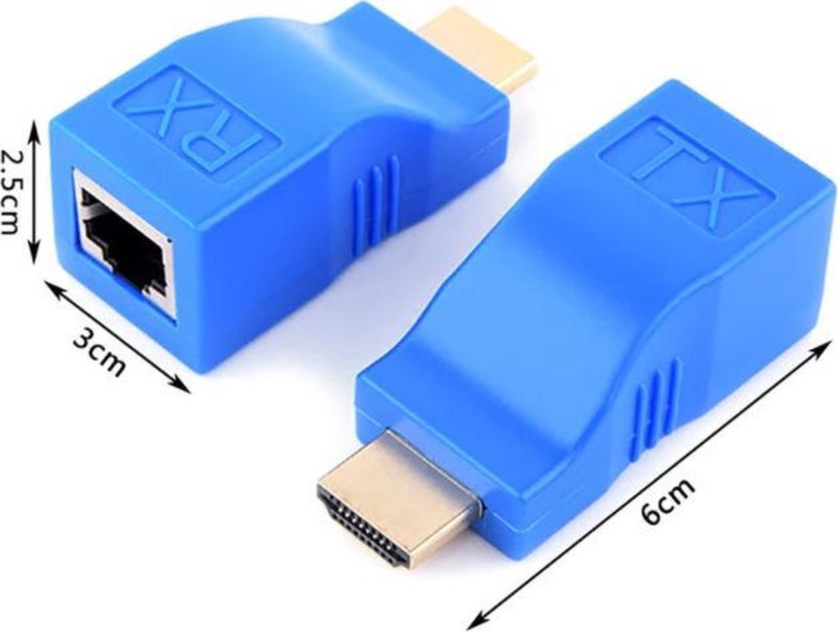 HDMI Extender adapter set van 2
