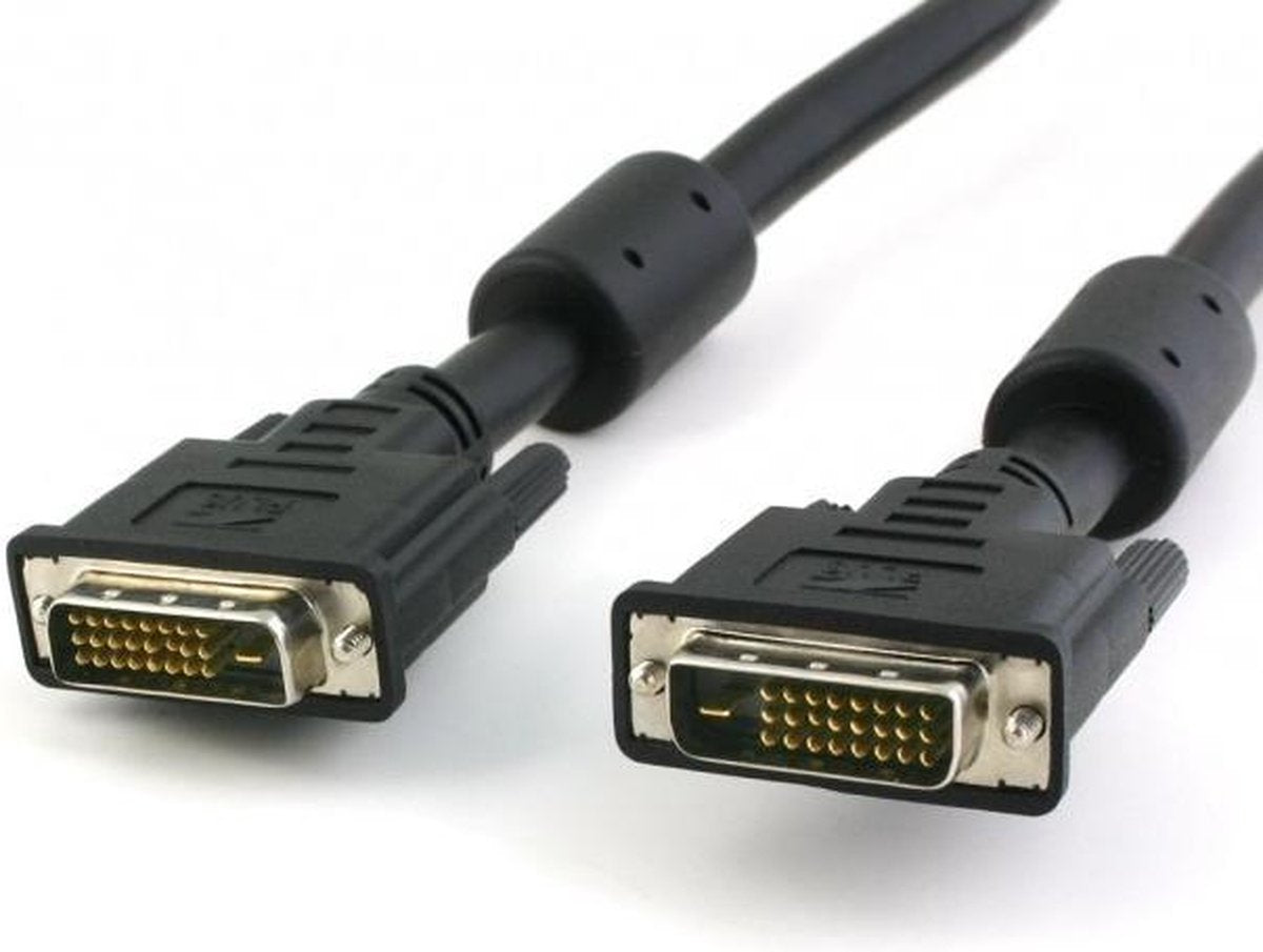 TECHly DVI Aansluitkabel 5.00 m ICOC-DVI-8150F Zwart [1x DVI-stekker 24+1-polig - 1x DVI-stekker 24+1-polig]