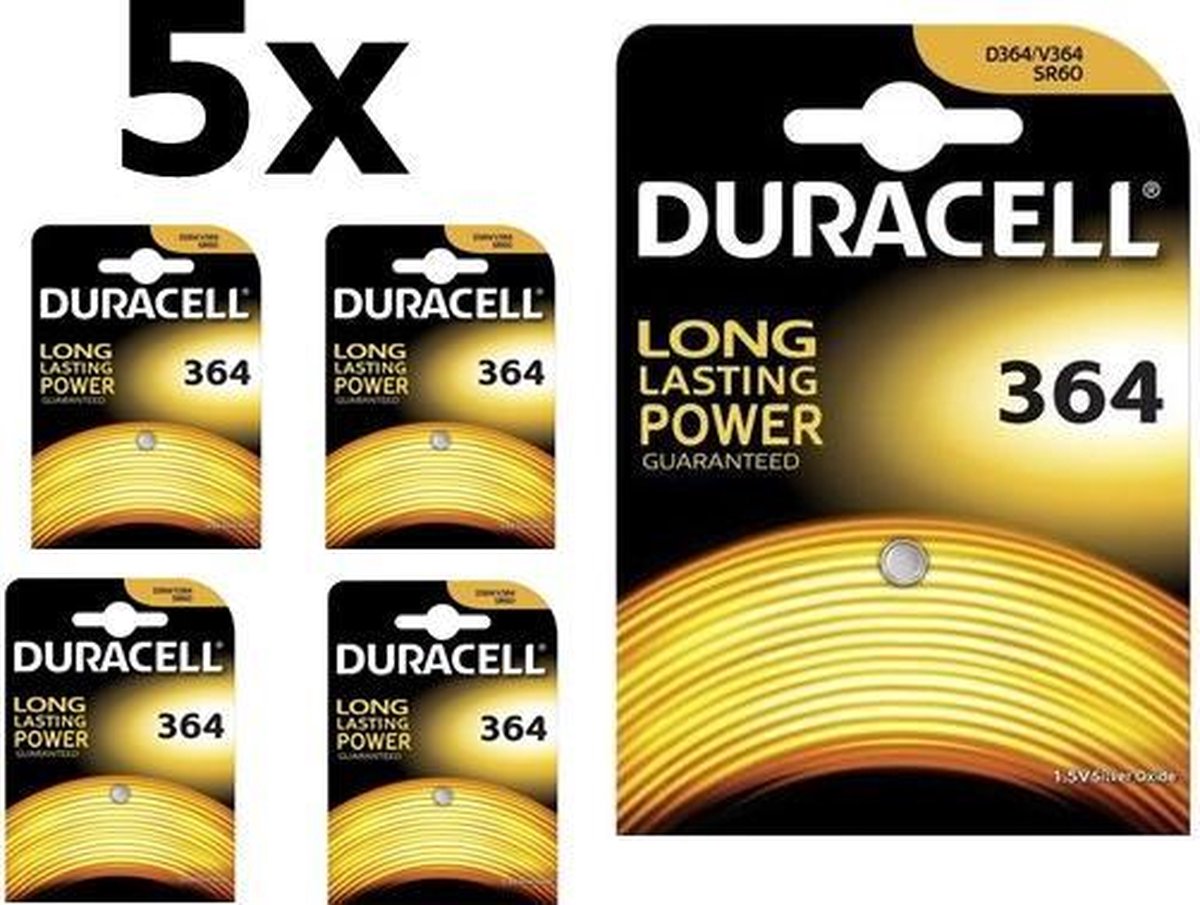5 Stuks - Duracell 364-363