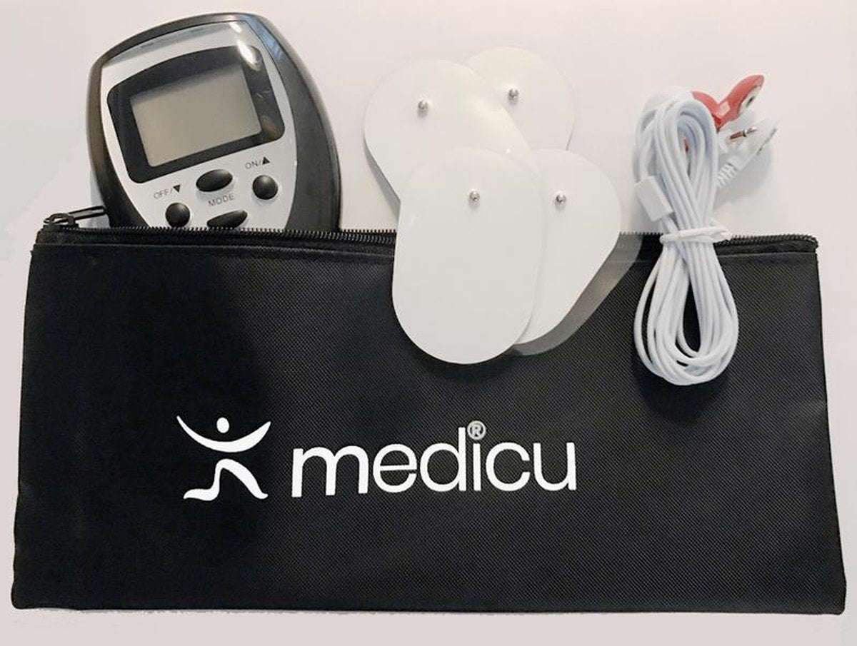 TENS apparaat + extra 6 stuks ( 3 paar) reserve Elektroden-TENS apparaat pijn-Pijnverlichting-MEDICU®