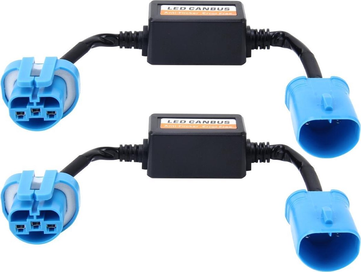 2 PCS 9004/9007 Auto Auto LED Koplamp Canbus Waarschuwing Foutloze decoderadapter voor DC 9-36V / 20W-40W
