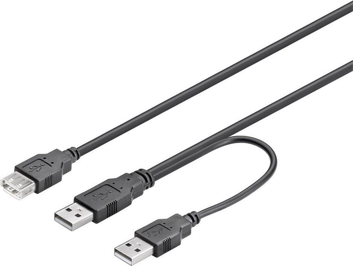 Deltaco USB 2.0 AA 030 HiSpeed Y-Power