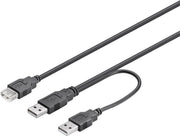 Deltaco USB 2.0 AA 030 HiSpeed Y-Power