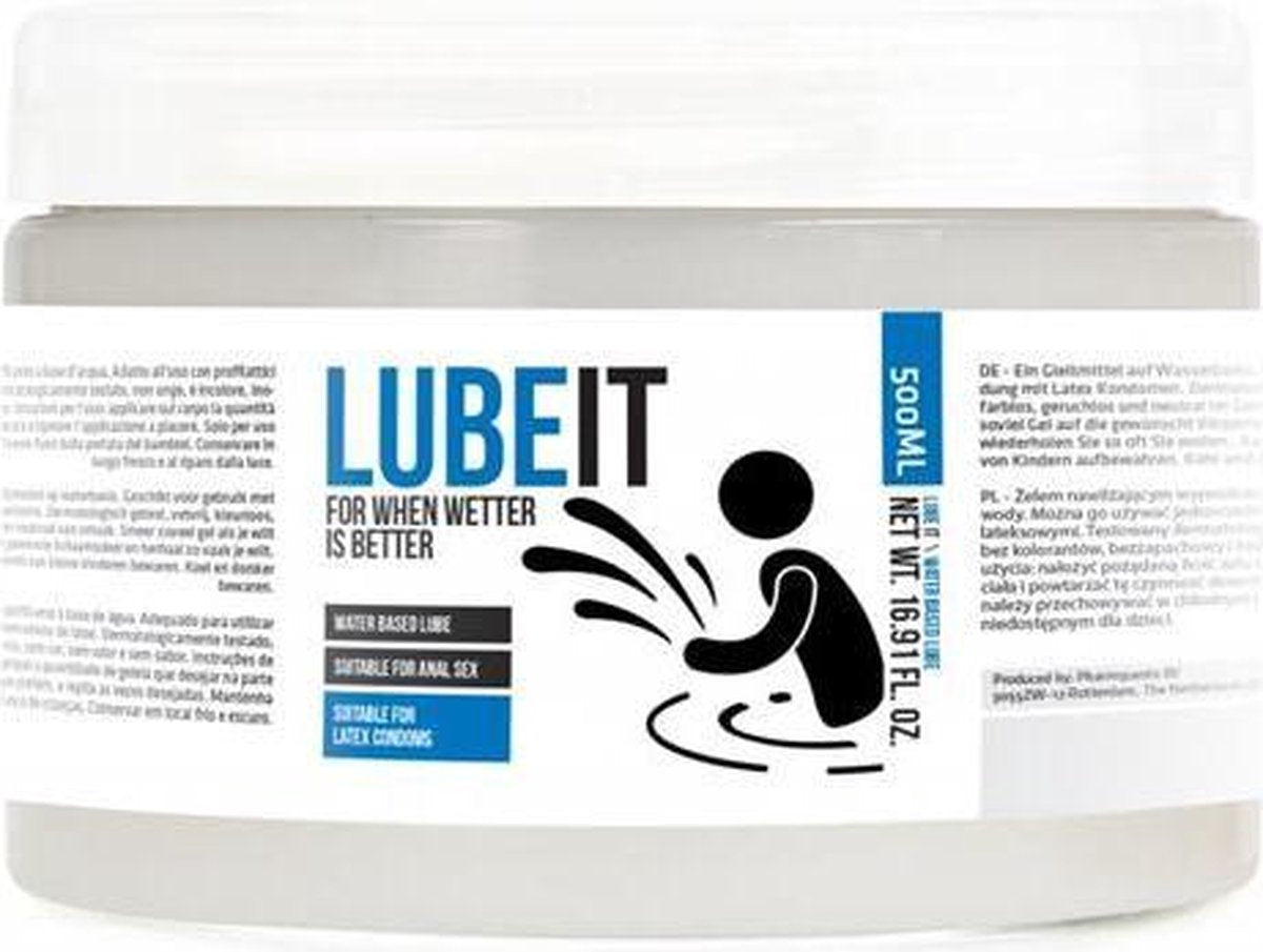 Pharmquests Lube It For When Wetter Is Better Glijmiddel op Waterbasis - 500 ml