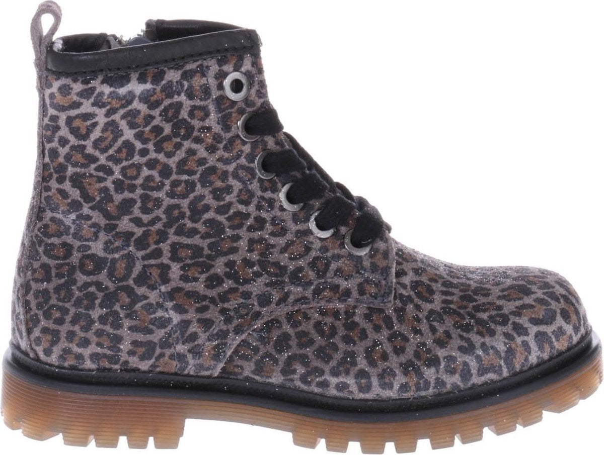 Gattino G1037 Bikerboots Panterprint Grijs - Maat 25
