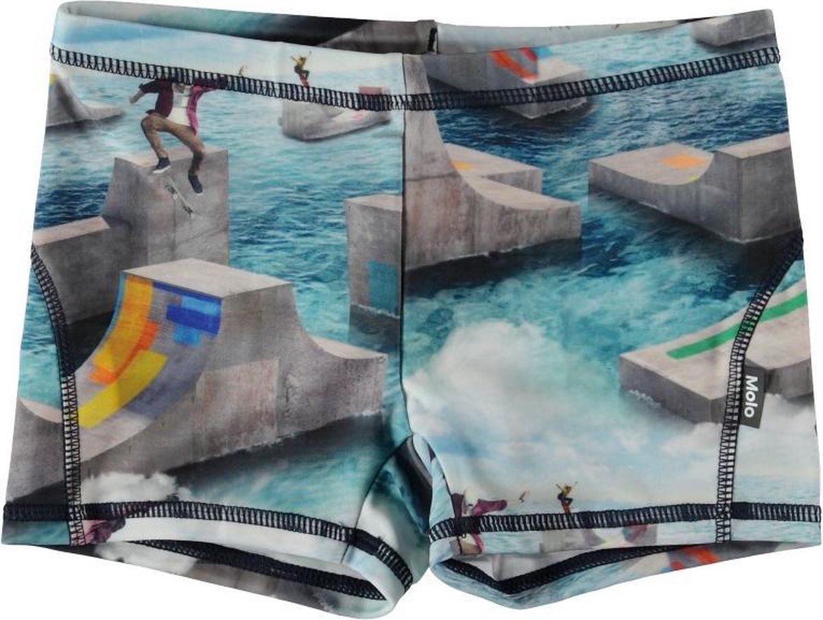 Molo - UV Zwemshort voor jongens - Norton -  Ocean Skate - maat 98-104cm