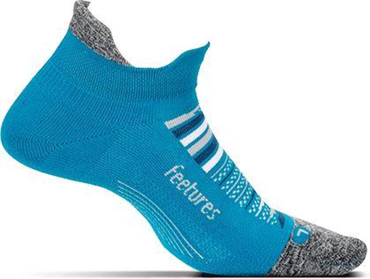 Feetures - Elite Light Cushion No Show Tab - Hardloopsokken - Sportsokken - Blauw - S