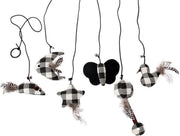 Cat toy twinies black - white