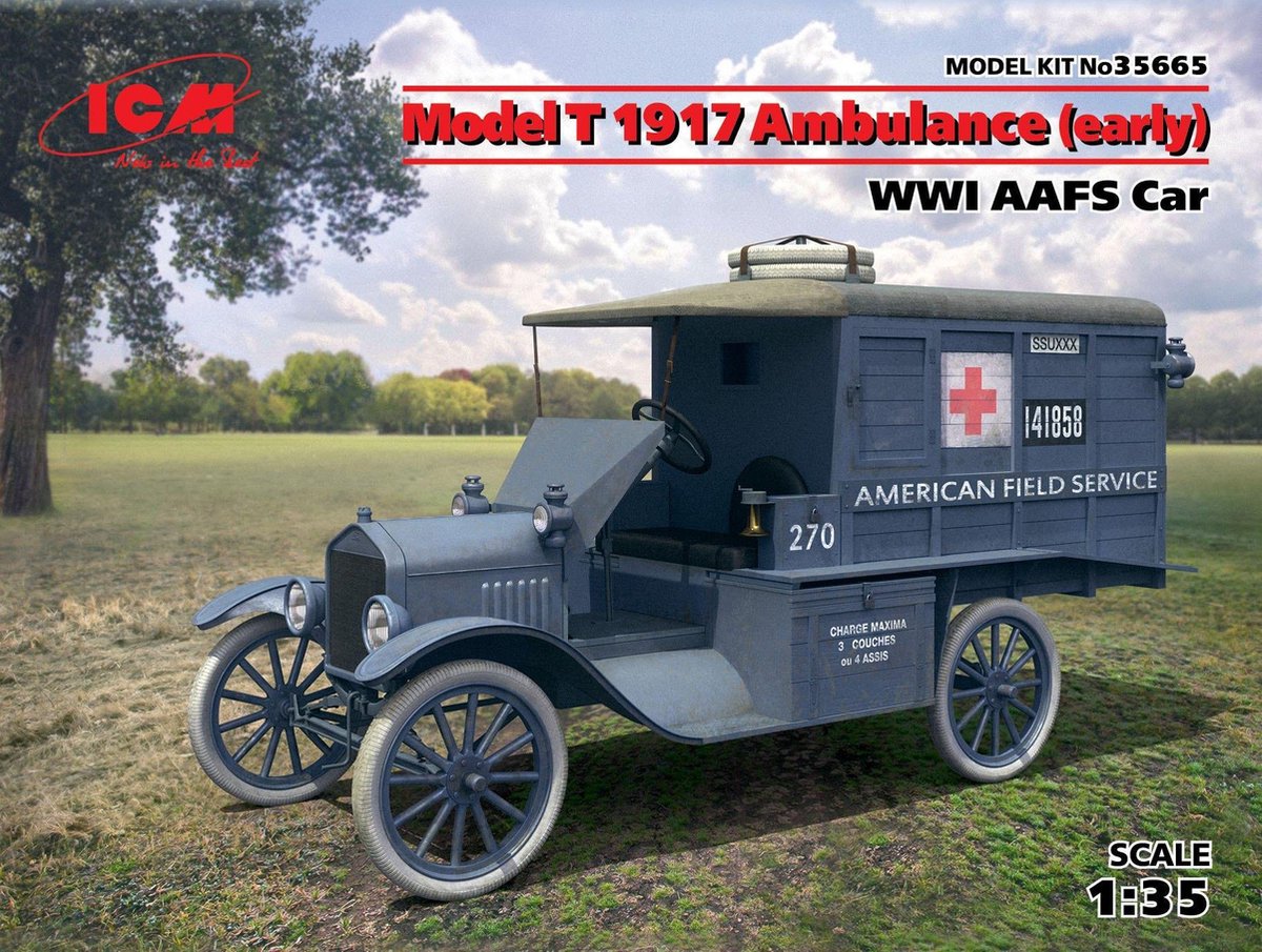 ICM Modelbouwdoos Ford Model T1917 Early Ambulance