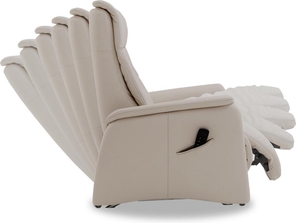 Ergolux by Ergodôme: relaxzetel met 3 motoren en opstahulp: stone