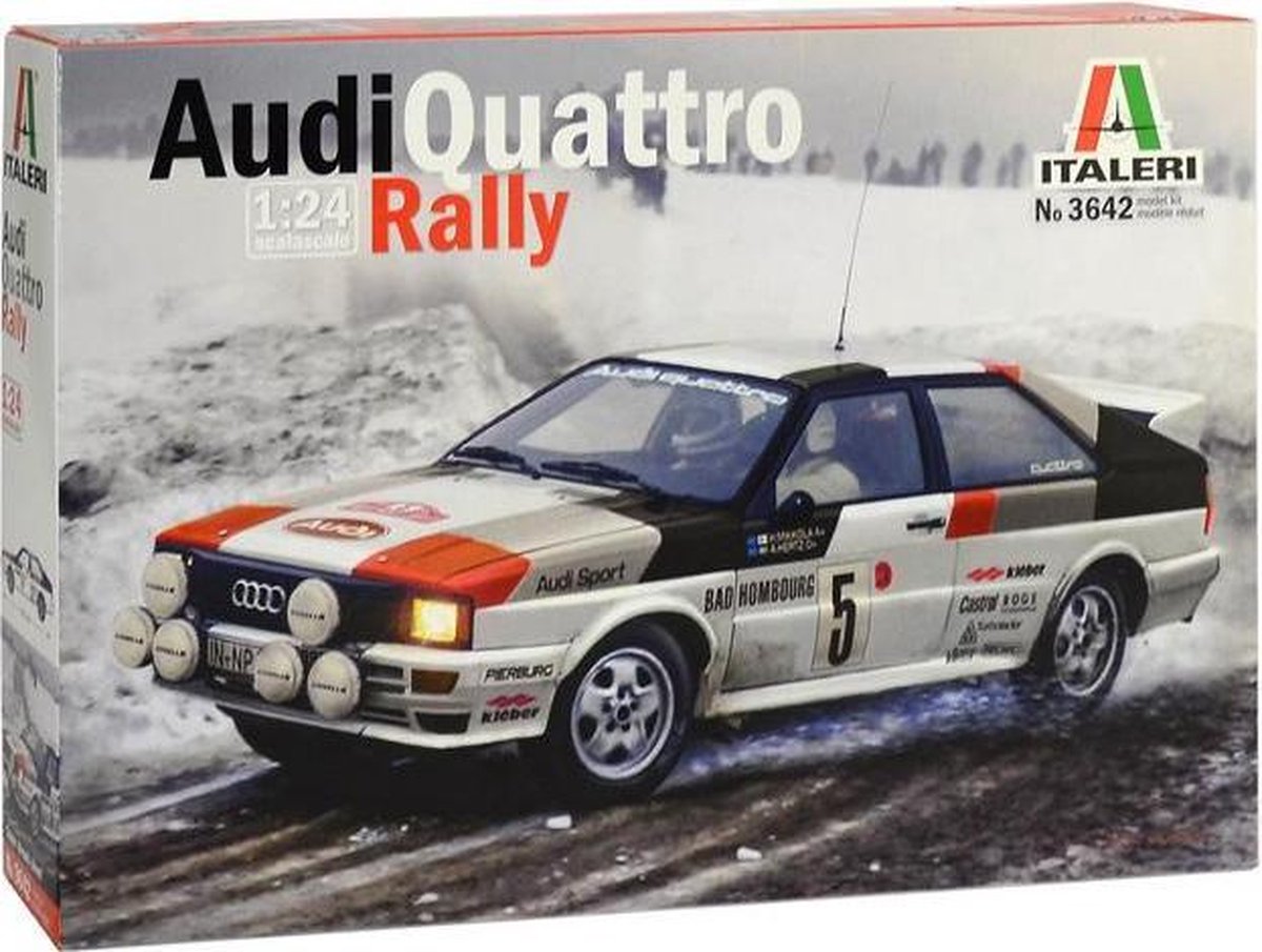 Italeri - Audi Quattro Rally 1:24  (2/19) * (Ita3642s)