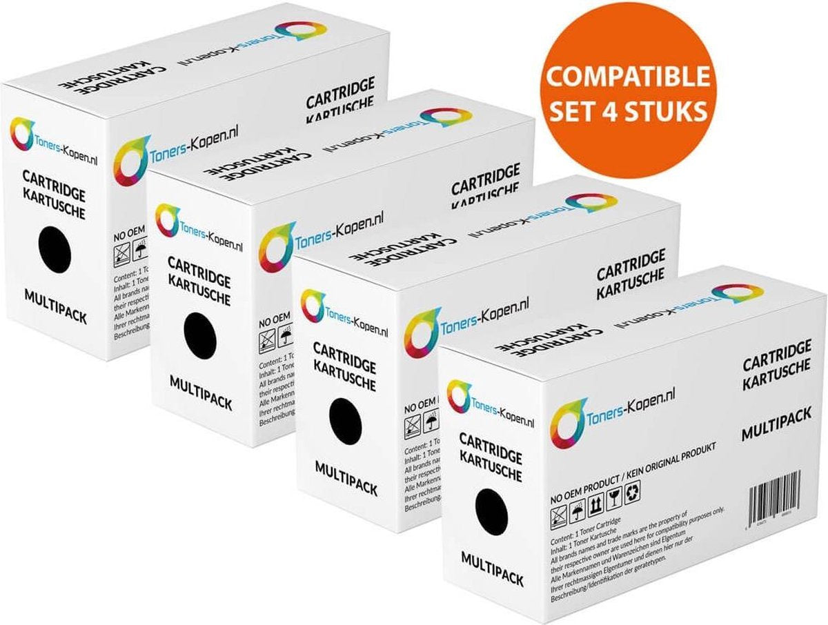 4x Huismerk toner Hp 85A Ce285A Laserjet Pro P1002 Zwart Toners-kopen_nl