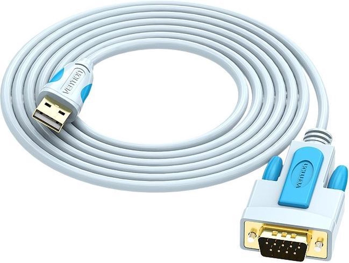 1.5 Meter - USB 2.0 naar DB9 RS232-kabel Seriële USB COM-poort DB9-pinskabeladapter
