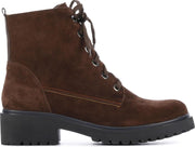 Waldlaufer Vrouwen Suède  Veterboots / Laarzen / Damesschoenen 716801 sue - Bruin - maat 39.5