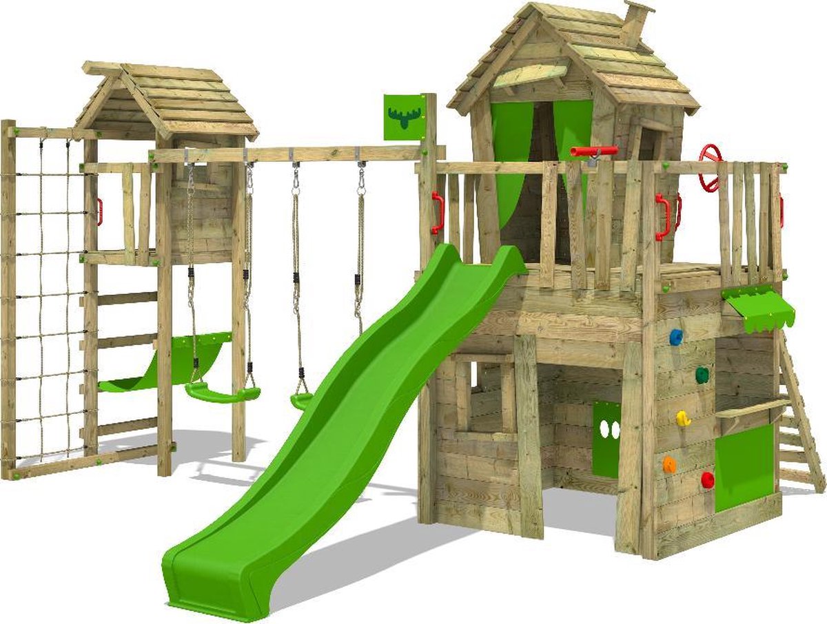 FATMOOSE Speeltoestel voor tuin CrazyCat met schommel