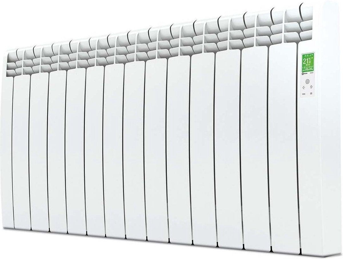 Elektrische Radiator Wifi Wit (RAL 9016) - Smartcontrol via app - Energiebesparende functies - Laag verbruik - Realtime consumptie - 13 elementen - 1430 W - Zuinigste Radiator