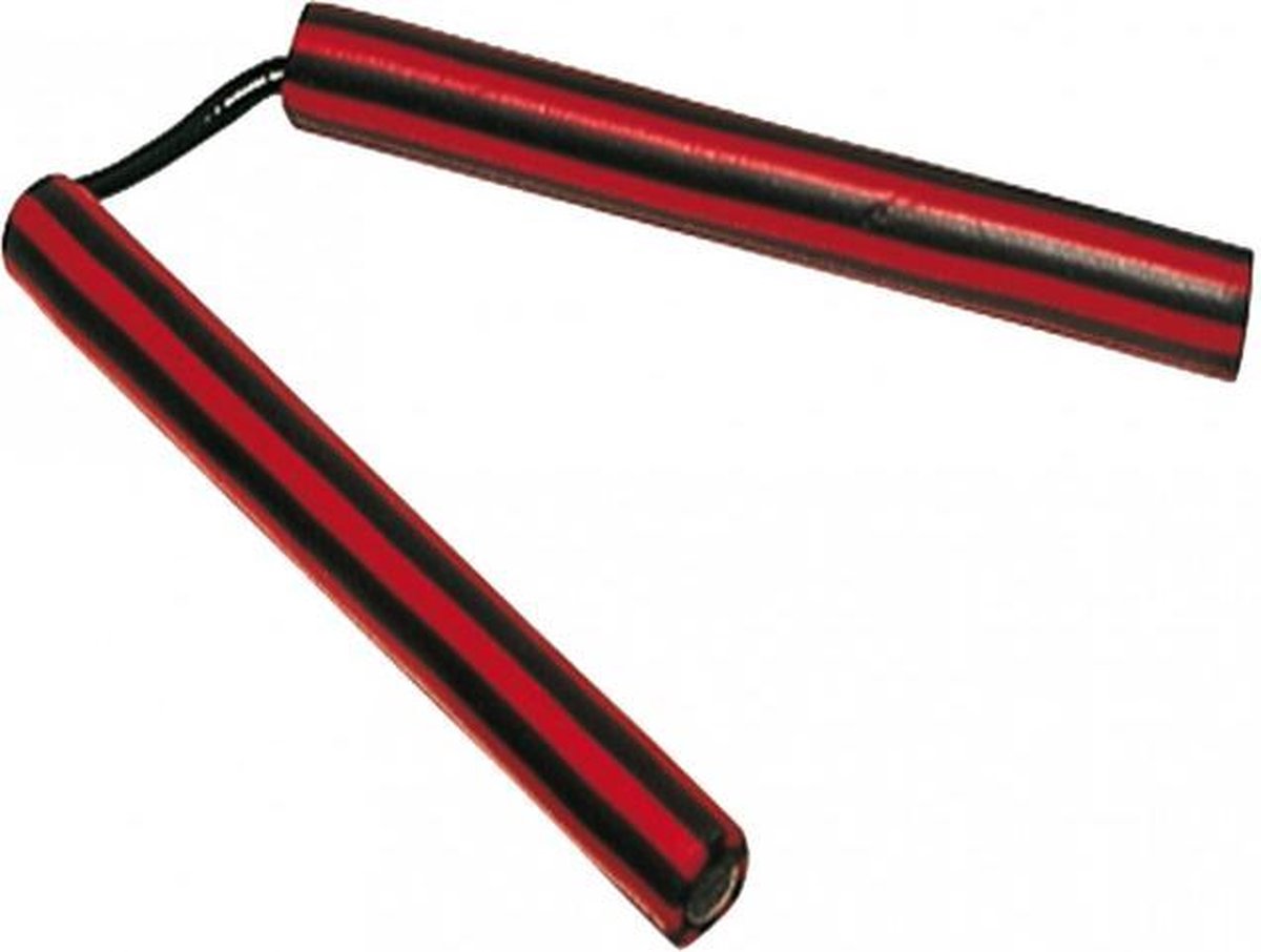 Nunchaku Rubber Rood / Zwart