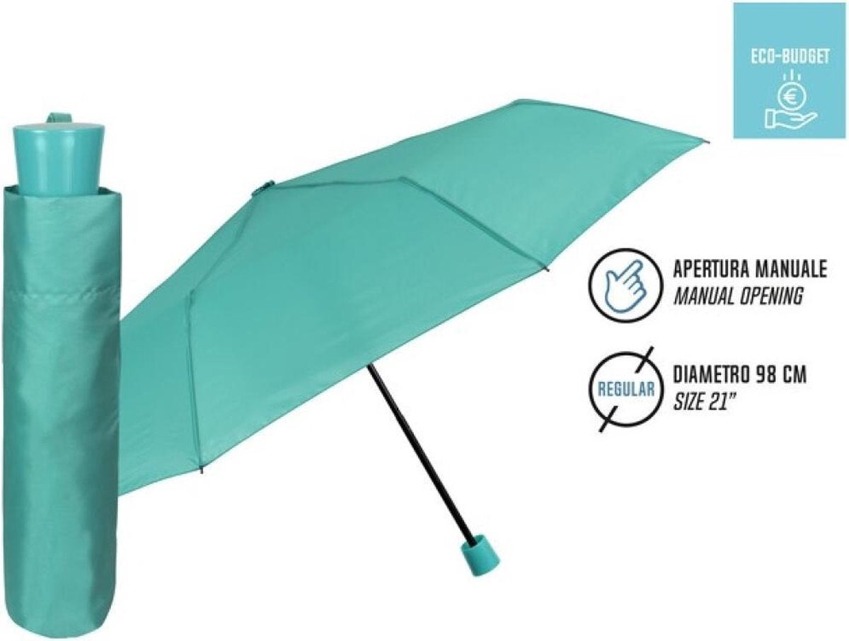 Perletti Mini-paraplu Basic 98 Cm Fiberglas Groen