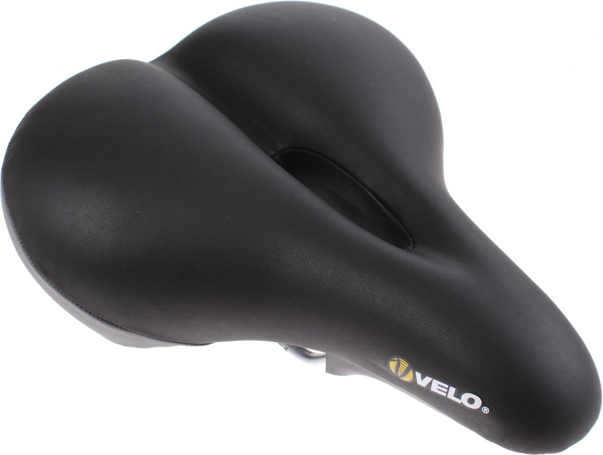 Meevormend Velo Zadel Tour Memory Foam Heren Zwart