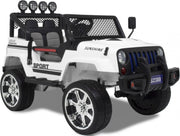 Jeep Monster - Elektrische Kinderauto - Accu Auto - Sterke Accu - Afstandbediening - Wit