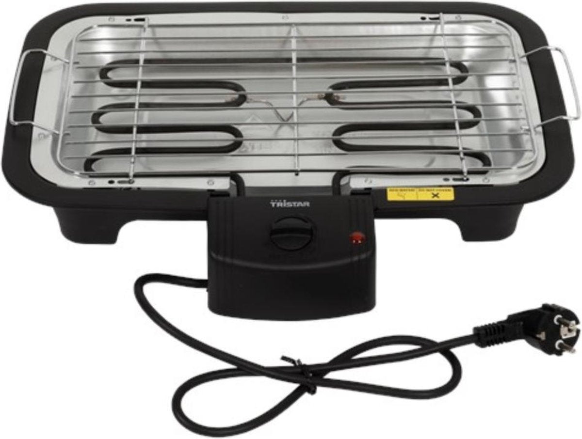 Tristar Elektrische Tafel BBQ | barbecue | Zwart