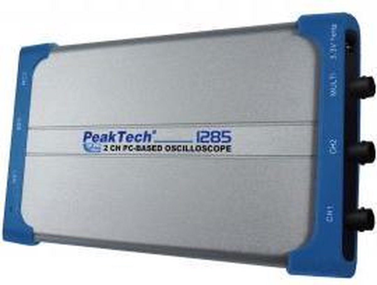PeakTech 1285 100 MHz / 2 CH ~ 1 GS / s ~ PC-oscilloscoop met USB & LAN