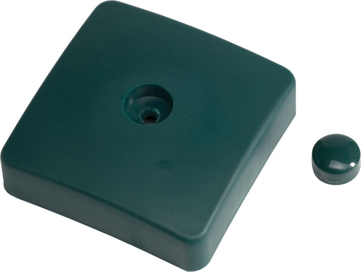 Paalornament Vierkant kunststof 70x70 mm Groen