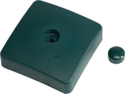 Paalornament Vierkant kunststof 70x70 mm Groen