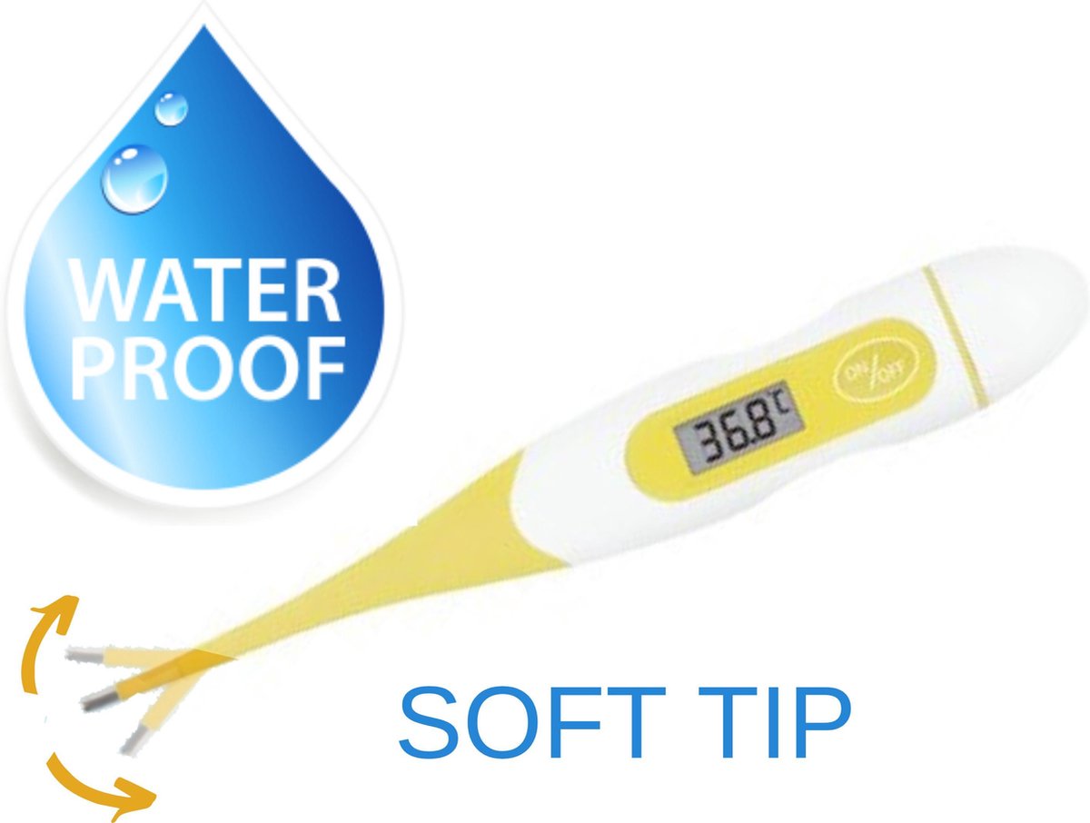 Digitale Thermometer Flexibele Soft Tip - Lichaam - Koortsthermometer Baby - Staafthermometer Volwassenen - Rectaal - Lichaamsthermometer - Oorthermometer