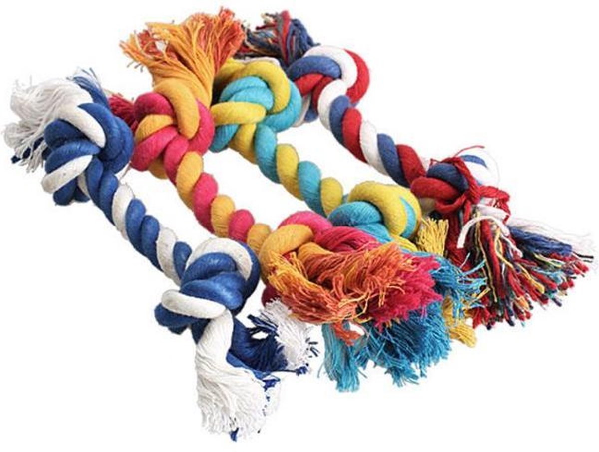 2 stuks flostouw puppy - honden speelgoed 15 cm