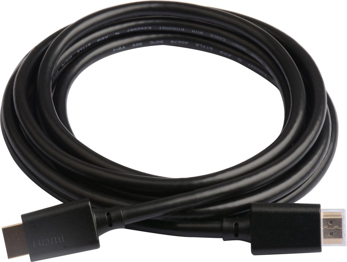 TECHly HDMI Aansluitkabel 2.00 m ICOC-HDMI21-8-020 Zwart [1x HDMI-stekker - 1x HDMI-stekker]