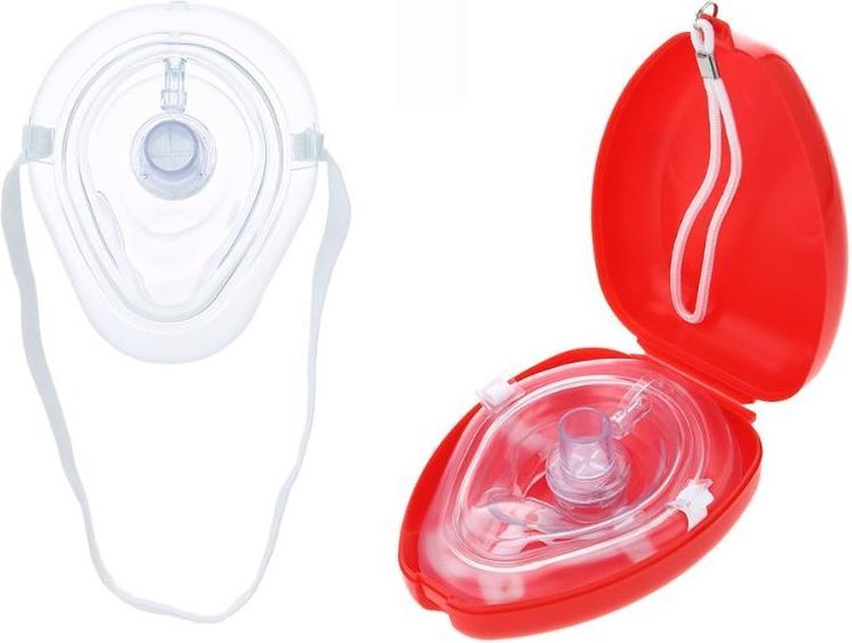 Beademingsmasker - kiss of life - Beademings masker - Opvallende kleur met harde case - ehbo
