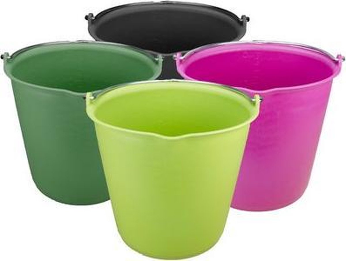 15 Liter emmer met schenktuit Lime Groen