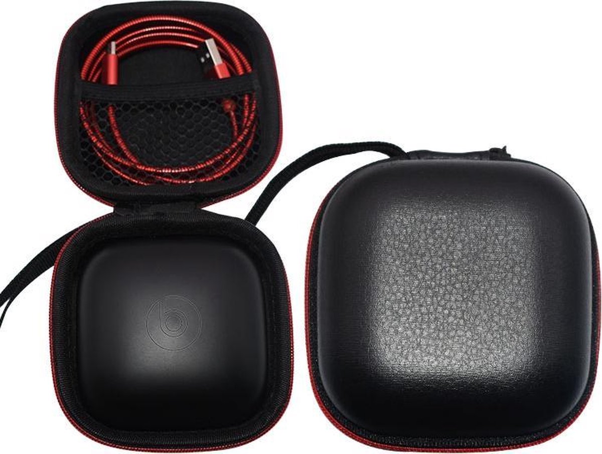 Hard Cover Carry Case Voor Beats By Dr. Dre Powerbeats Pro Totally Wireless - Hardcover Travel Opberghoes Sleeve Beschermhoes Tas Hoesje Opbergtas - Zwart