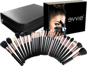 Evvie Professionele  Deluxe Visagie Make-up Kwasten - Kwastenset - 29 stuks
