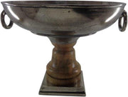 Deco4yourhome Wijnkoeler/Fruitschaal Old Metal Hout