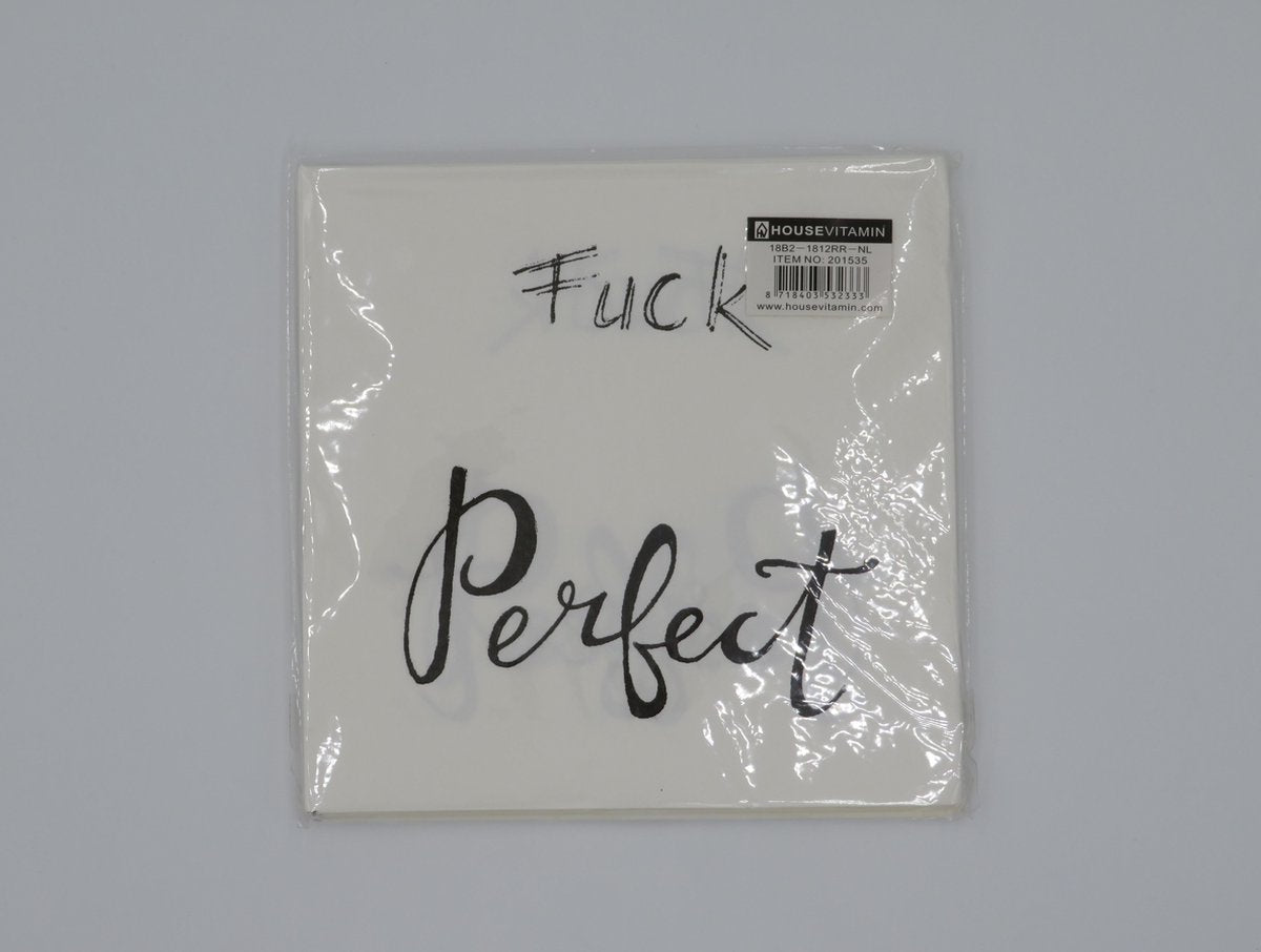 Housevitamin Servetten Fuck Perfect (2 Pakjes