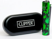 Clipper Metal Green Leaves