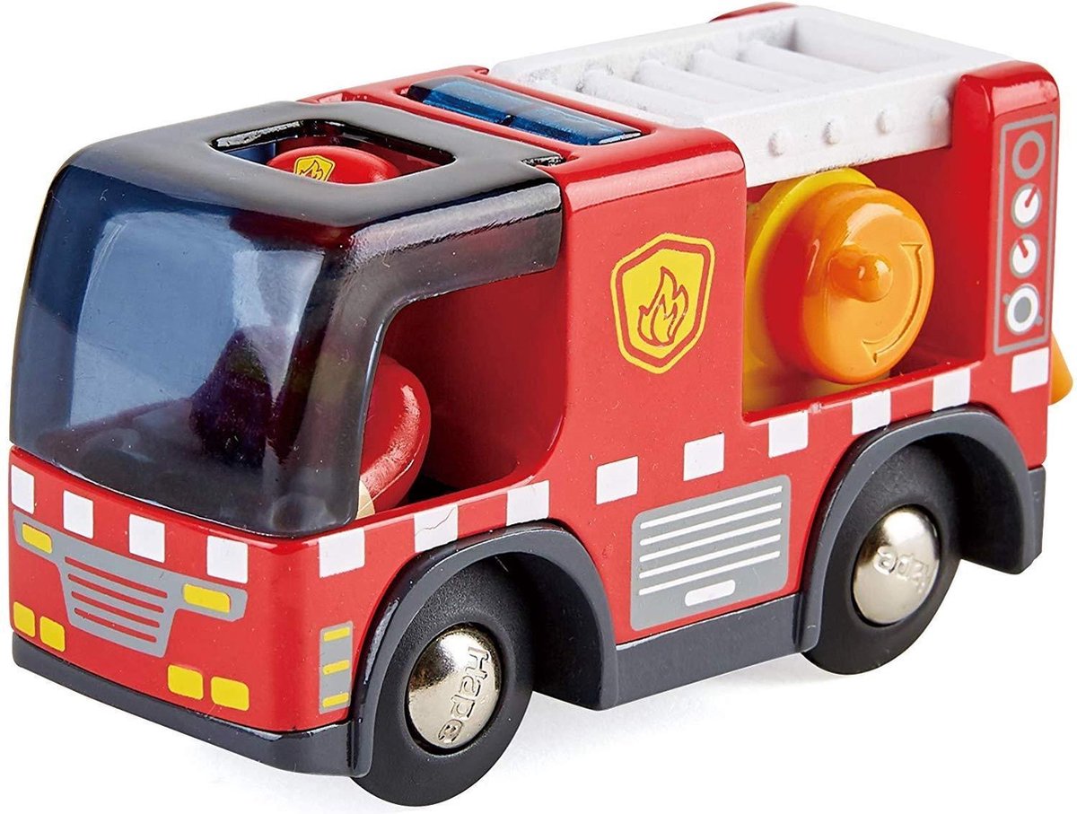 Hape Brandweerauto Met Sirene Hout 9