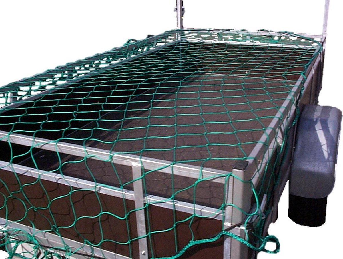 Aanhangwagen net 2.5*1.4 Maas 120 met elastiek