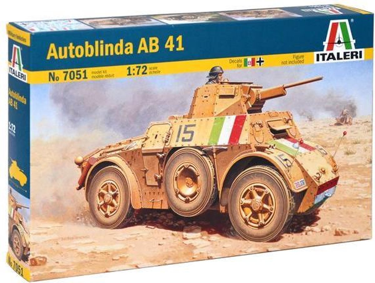 Italeri - Autoblinda Ab 41 1:72 (Ita7051s)