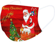 10-pack Mondkapjes Kerst - Christmas Mondmaskers - Drie-laags Prent Mondkapje