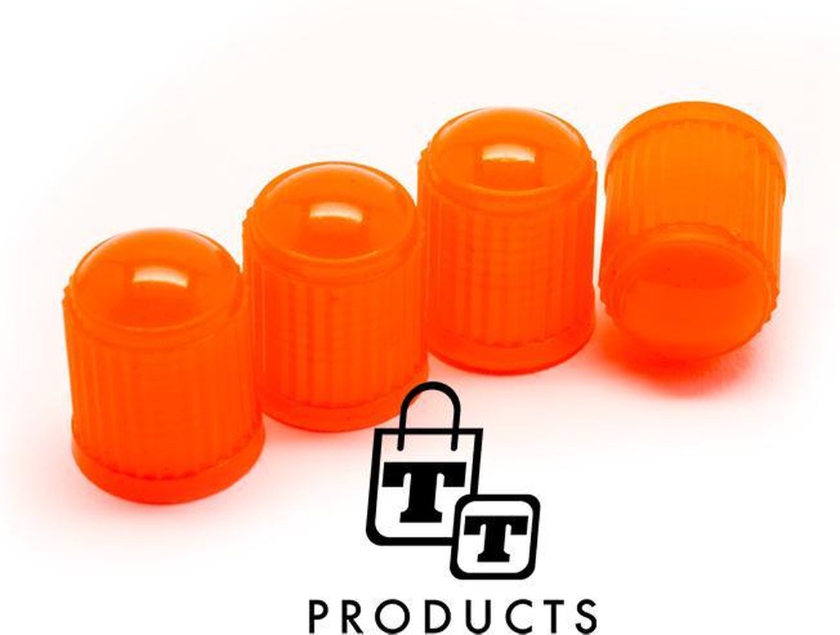 TT-products ventieldoppen kunststof rood 4 stuks